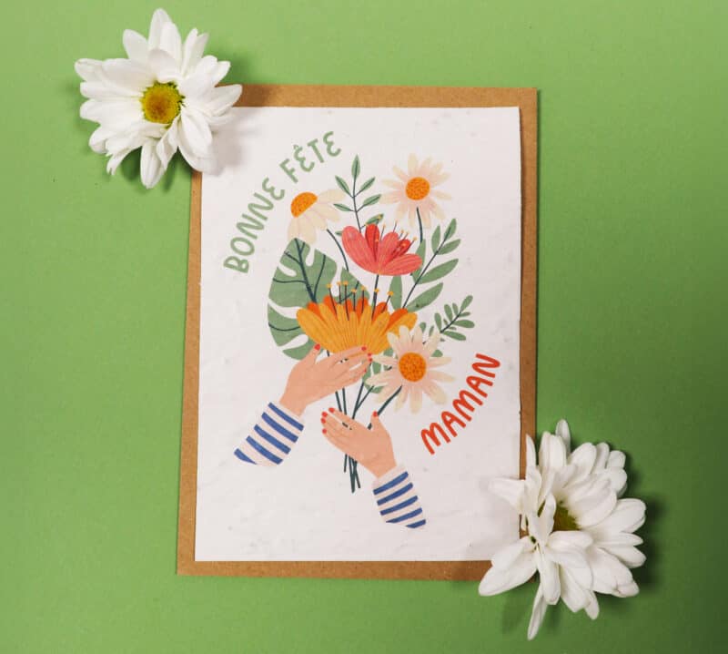 Carte à planter pour Fête des mères - Bonne fête maman