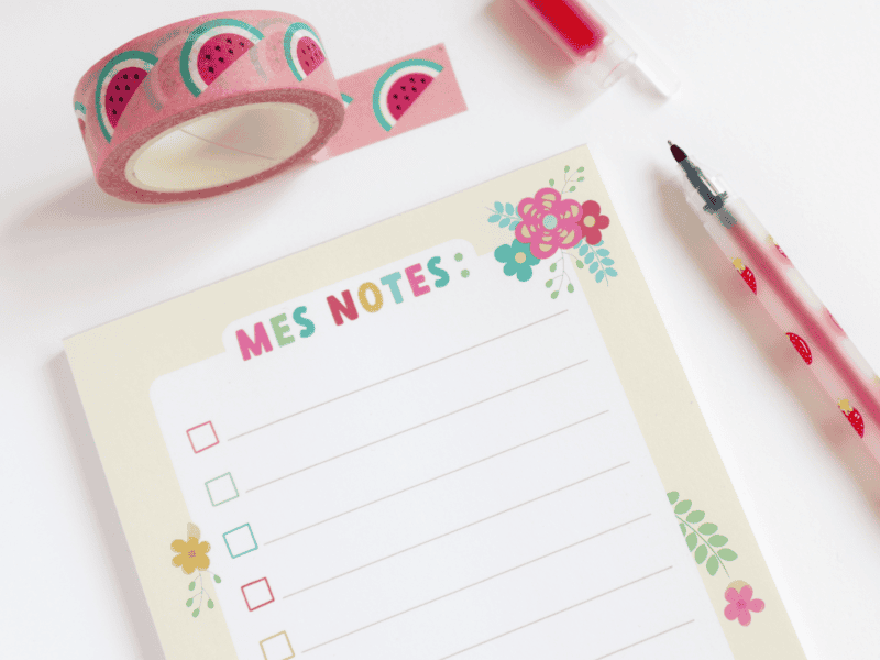 Bloc-notes A6 - Cadeau de fin d'année pour Maîtresse, Maître