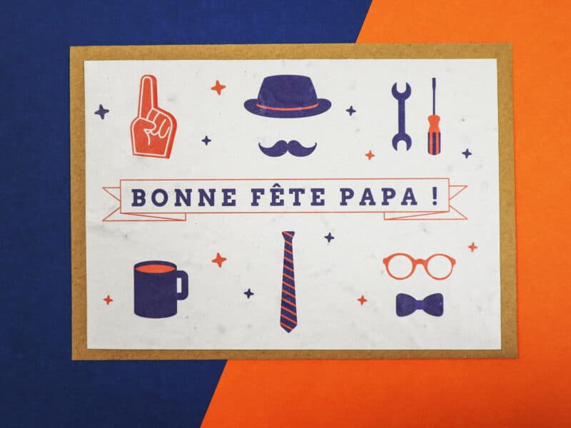 Carte à planter pour Fête des pères - Bonne fête papa