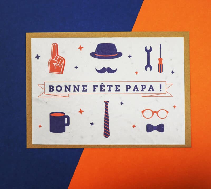 Carte à planter pour Fête des pères - Bonne fête papa
