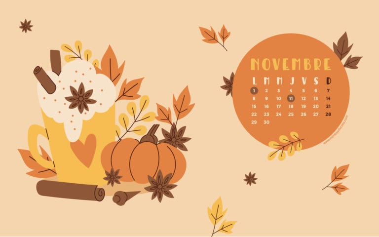 Calendrier de Novembre 2021 (Freebies & Printable)