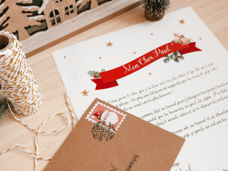 Lettre du Père Noël personnalisée, réponse officielle au prénom de l'enfant