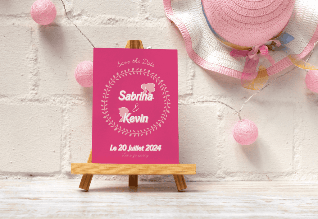 Save the Date, faire-part de mariage - Come on Barbie, Let's go party