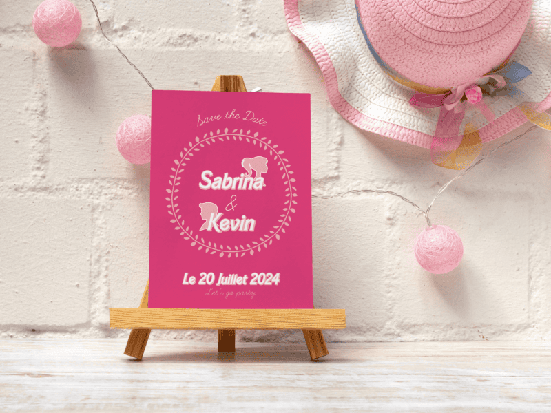 Save the Date, faire-part de mariage – Come on Barbie, Let’s go party Save the Date, faire-part de mariage - Come on Barbie, Let's go party