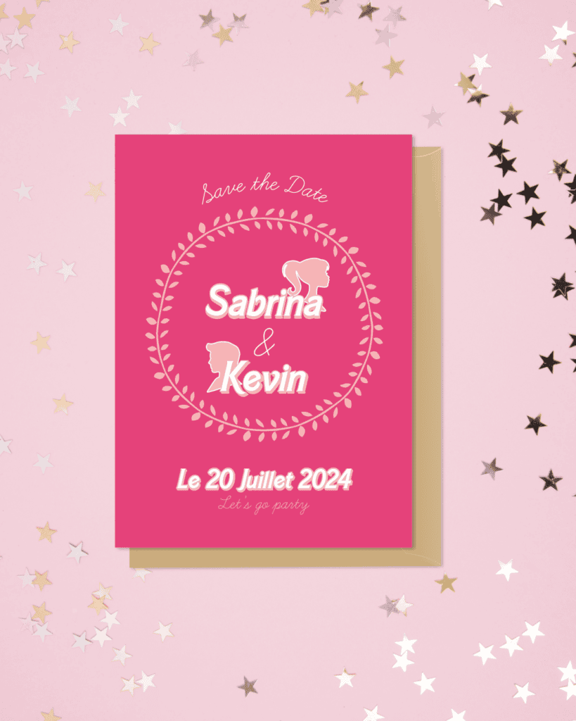 Save the Date, faire-part de mariage - Come on Barbie, Let's go party