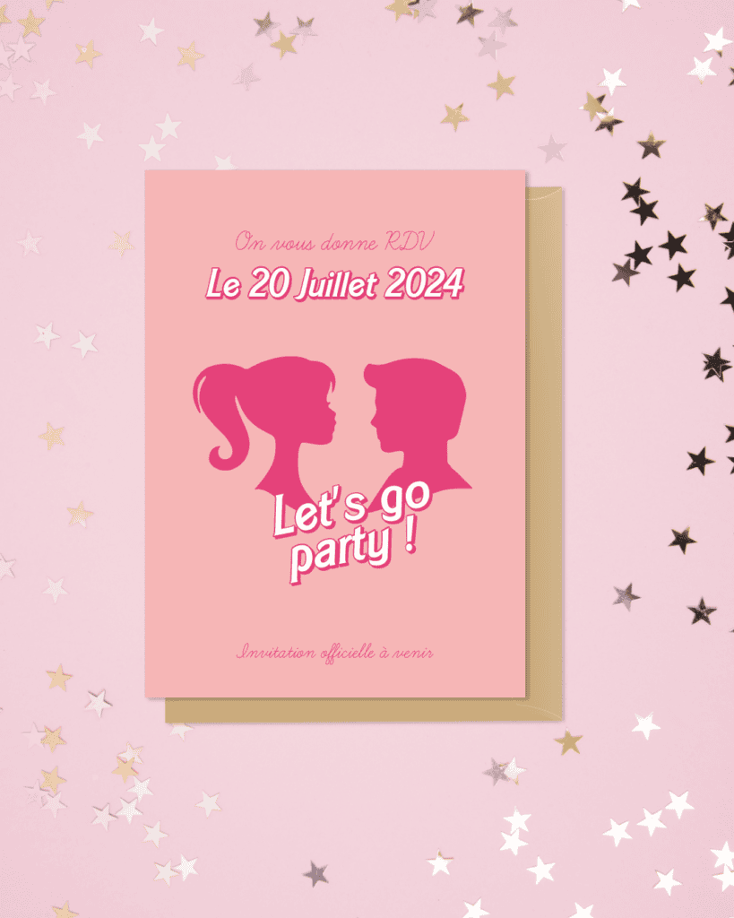Save the Date, faire-part de mariage - Come on Barbie, Let's go party