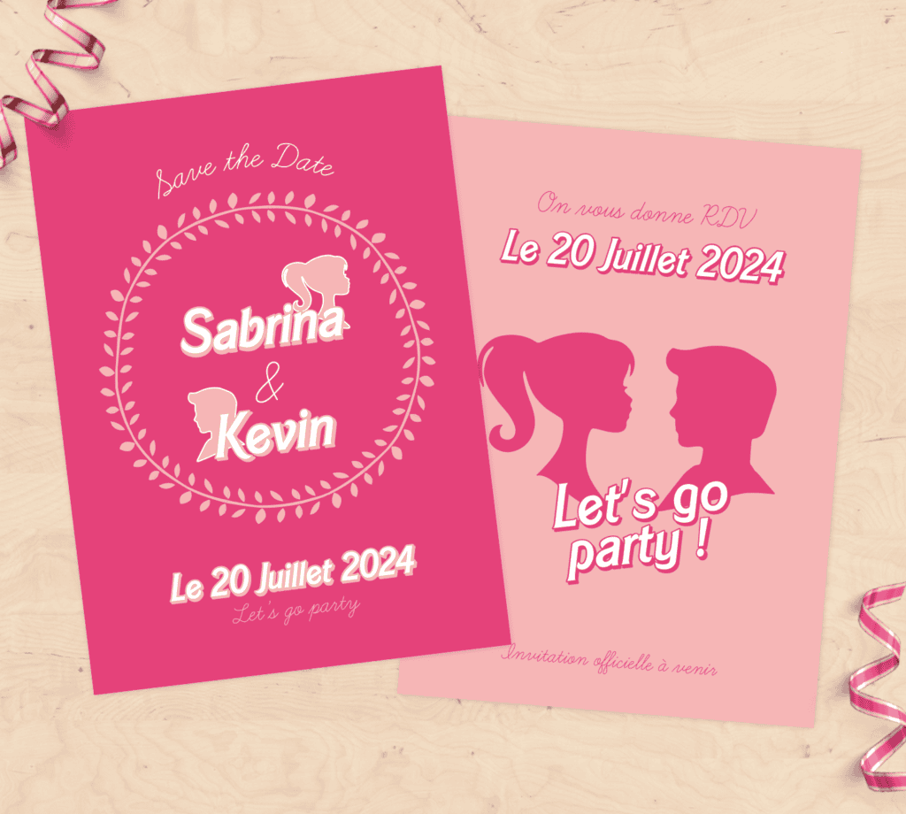 Save the Date, faire-part de mariage - Come on Barbie, Let's go party