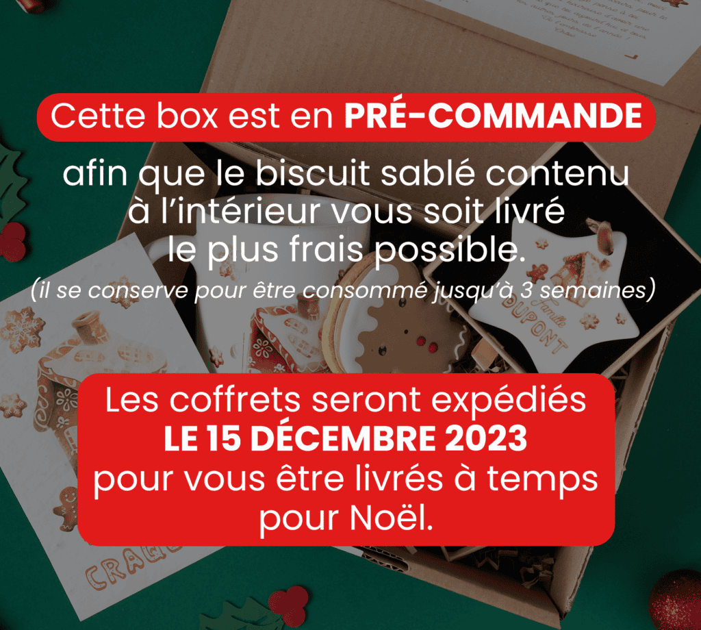 Box cadeau Noël gourmand - Coffret cadeaux personnalisés, thème maison et bonhomme de pain d'épices