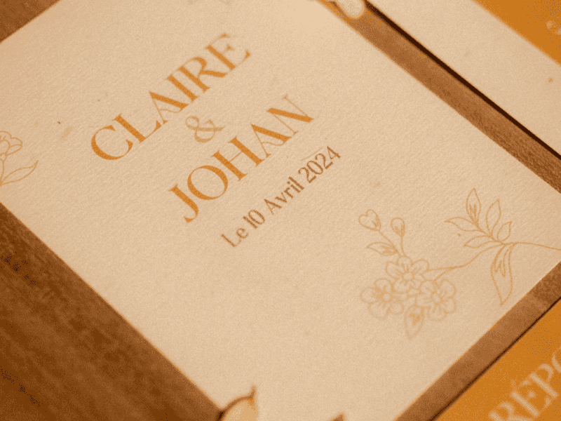 Faire-part de mariage – Collection solaire Faire-part de mariage - Collection solaire