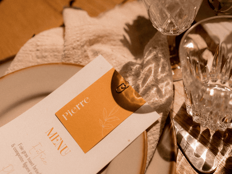 Menu mariage – Solaire Menu mariage - Solaire