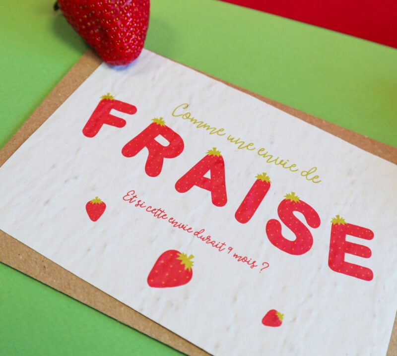 Zoom sur la carte à planter avec texte "Et si cette envie durait 9 mois ?"