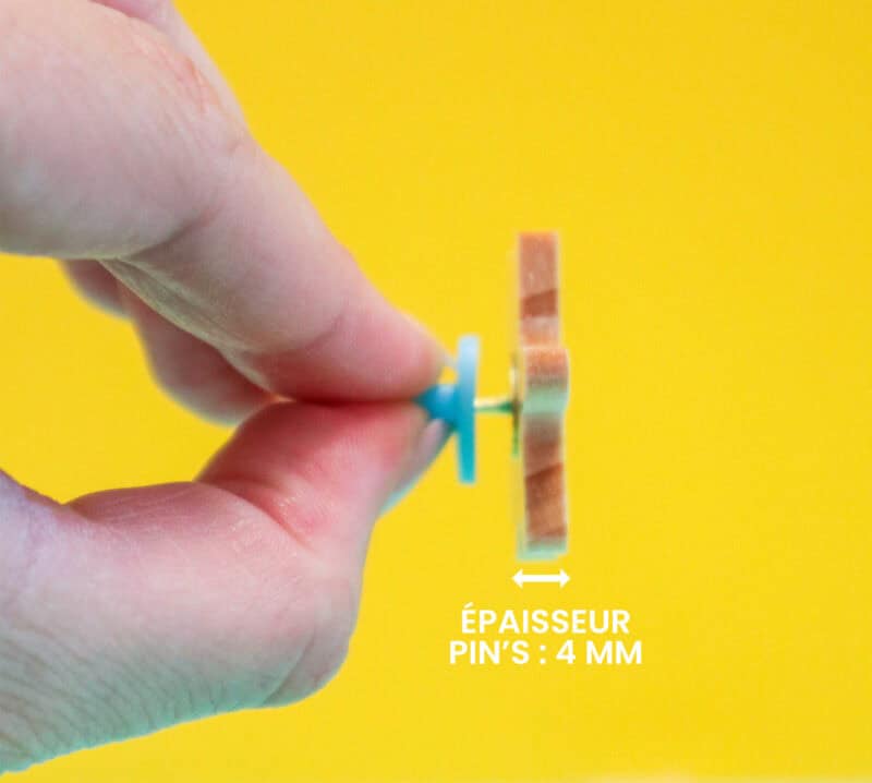 Carte à planter + Pin’s bois "Coquillage & Étoile de mer" - Cadeau fin d’année scolaire